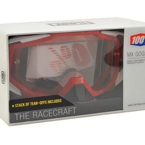 100% Racecraft MX Goggles Red